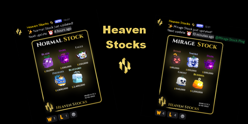 Heaven Stocks Tracker